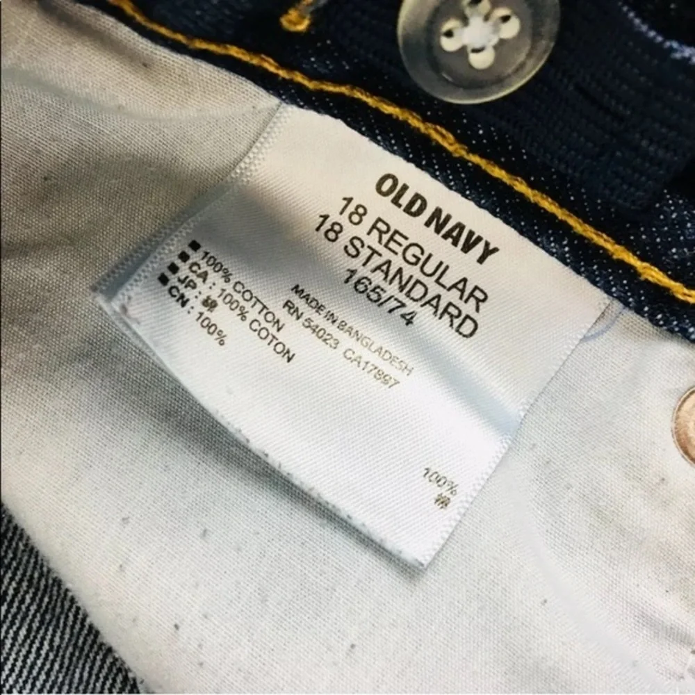 OLD‎ NAVY Jeans Straight Droit Adjust Waist Buttons